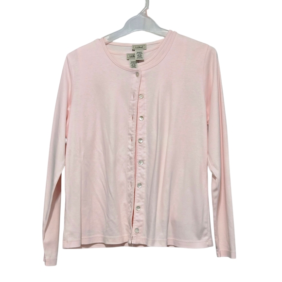 Vintage LL Bean Twinset  Cardigan And Matching Short Sleeve Top Medium - Picture 6 of 7